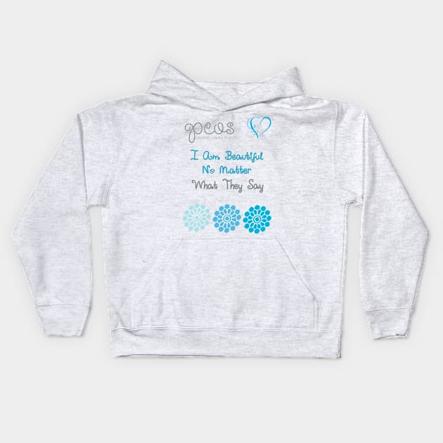 PCOS Awareness Kids Hoodie by Specialstace83